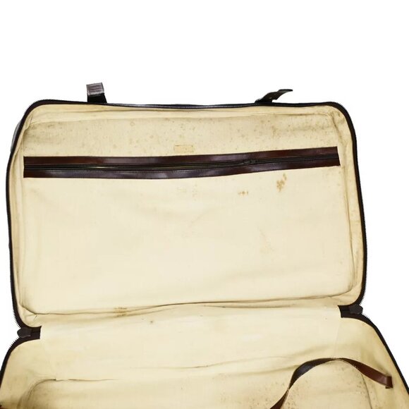 FENDI Logo Zucca Pattern Suitcase Travel Hand Bag Canvas Leather Brown 36YG733 - Picture 12 of 15